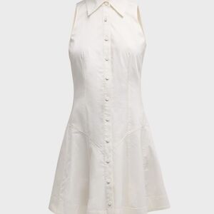 Cinq a Sept Elegant White Sleeveless Dress